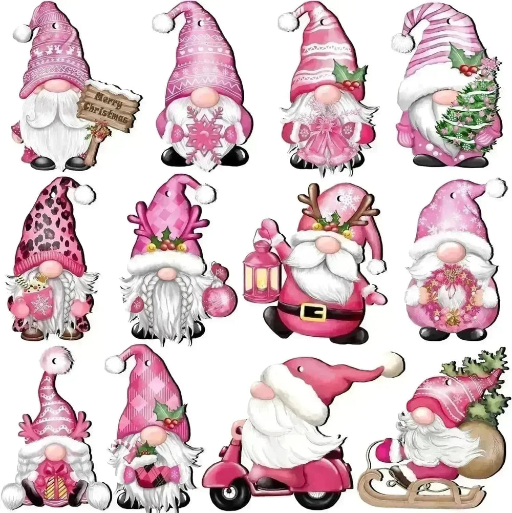 24 PCs Christmas Wooden Hanging Ornaments - EX-STOCK CANADA