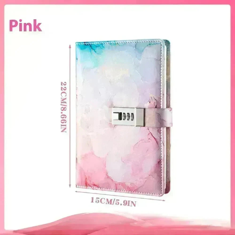 A5 Password-protected Noteboy Diary With Lock Creative Trend Journal Book Student Smart  Notepad Stationery Leather Notebook - EX-STOCK CANADA