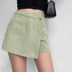 Elegant Anti-exposure Irregular Mini Denim Skirt - EX-STOCK Canada