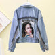 Elegant Women Heavy-duty Diamond-studded Tassel fringe Denim Jacket - EX-STOCK Canada