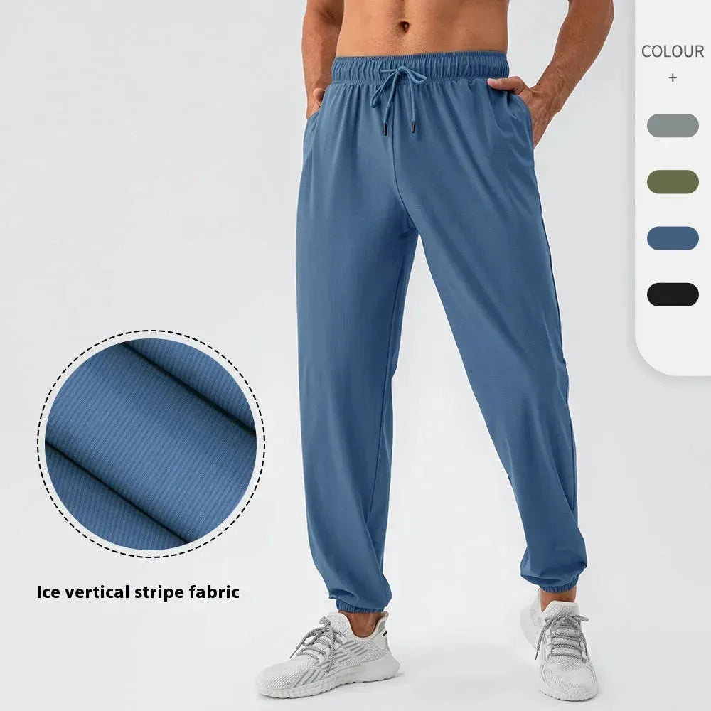 Men's Nylon Cool Feeling Loose Fitness Track Pants Quick-drying - EX-STOCK CANADA