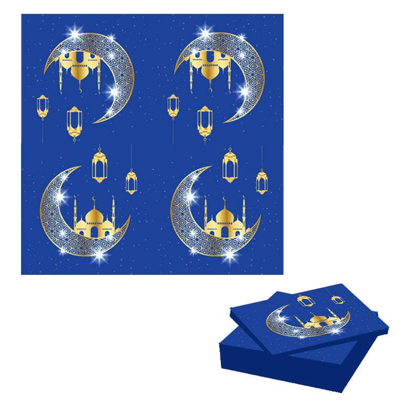 Eid Al-Fitr EID Mubarak party decor Set Supplies Scene Layout Theme Paper Plate Paper Cup - EX-STOCK Canada