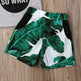 Gray Letters Vest Green Leaf Shorts Suit Casual two piece for boys - EX-STOCK Canada