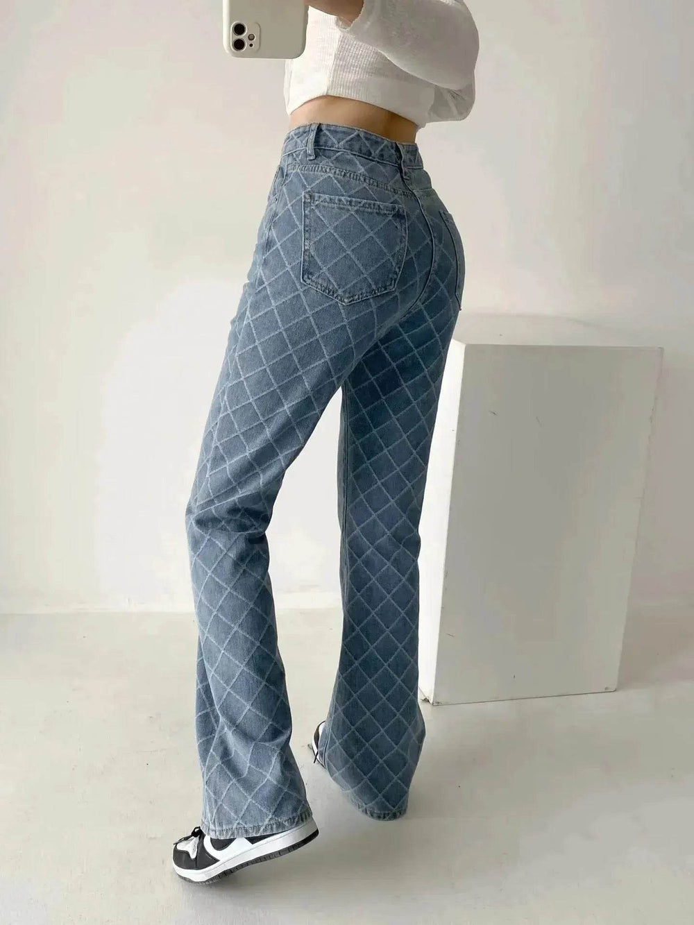 Retro Fashion Denim Boot-cut Pants Women Jeans Pants for Ladies - EX-STOCK Canada