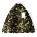 Fleece Army Camouflage Zip up Cotton Padded Winter Cardigan for Men - EX-STOCK Canada