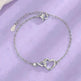 Heart-shape Bracelet Fashion Jewelry Versatile Love Bracelet Gift For Girlfriend Valentine's Day - EX-STOCK CANADA