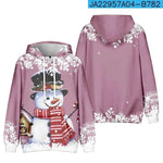 Christmas Snowman Personalized Printed Hoodie Sweatshirts - EX-STOCK Canada