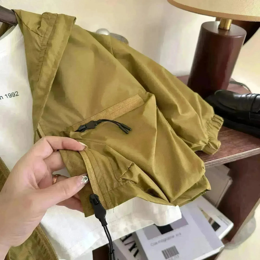 Boy Solid Color Short Hood Shell Jacket - EX-STOCK CANADA