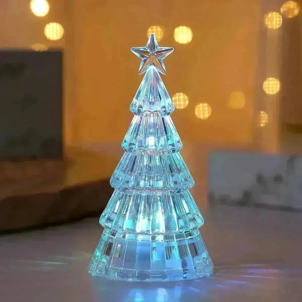 Christmas Lawn Decoration Light-emitting Christmas Tree Crystal Small Night Lamp - EX-STOCK CANADA