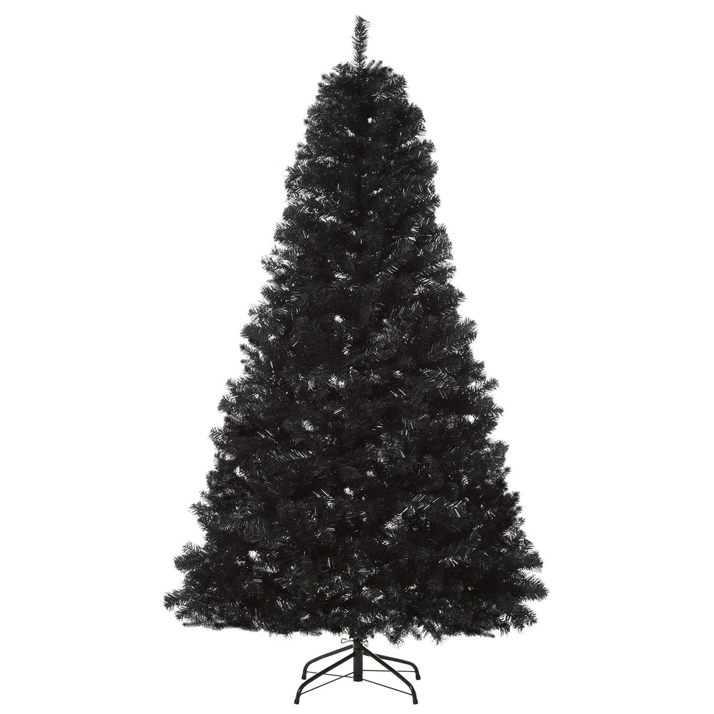 7ft Artificial Christmas Tree Holiday Home Indoor Decoration With Automatic Open, Black EX-STOCK Canada 