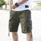 Workwear Loose Plus Size Solid Color Casual Cargo Shorts Men - EX-STOCK Canada