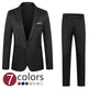 Men's Loose Fit Wedding Tuxedo Suit Jacket – 8 Colors, M–5XL | Canada & USA Black