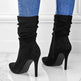 Pointed Toe Stiletto Heel Ankle Boots For Women Side Zipper Shoes - EX-STOCK Canada