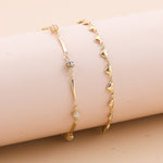Bohemian Multi-Layer Anklet Set – Cross, Heart & Charm Designs