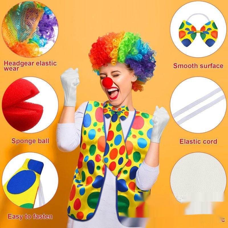 Halloween Clown Wig Dress Up Costume - EX-STOCK Canada