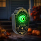 HOMCOM 7.1 Halloween Decoration, Animatronic Doorbell With Simulation Light-up Eyeball, Sound And Motion Activated Animated Prop W Piercing Doorbell Sound - EX-STOCK Canada