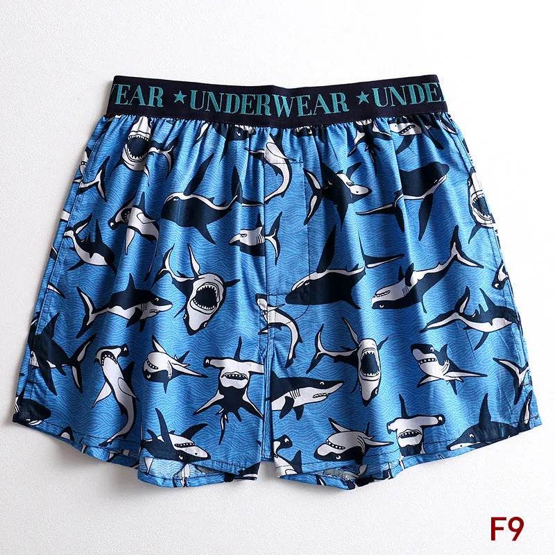 Cartoon Printed Cotton Men's Underwear Loose Boxer Short Breathable - EX-STOCK Canada