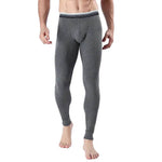 Men's Cropped Long Johns Warm-keeping Pants Cotton Belly-contracting Thin Bottoming Trousers - EX-STOCK Canada