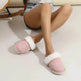 Winter Warm Plush Slippers Home Indoor Non-slip Bedroom Floor Soft Fuzzy Slipper For Couple Fashion Solid House Shoes - EX-STOCK Canada
