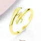 Alloy Simple Hands Hug Ring Opening Adjustable Jewelry - EX-STOCK CANADA