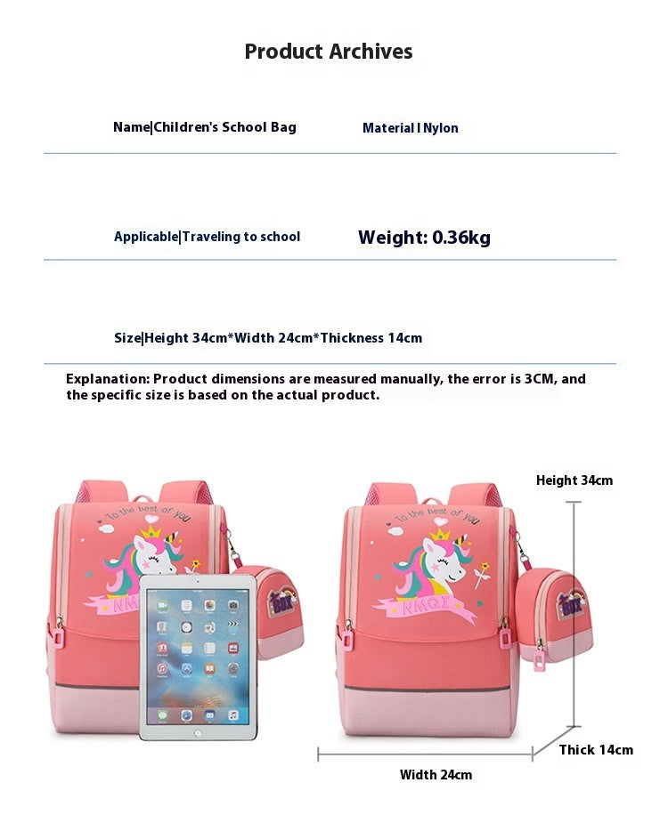 Cartoon Children's Backpack Kindergarten Primary School Students EX-STOCK