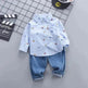 Children's Clothing Autumn Clothing Casual Long sleeve Shirt Two-piece for Boys - EX-STOCK Canada