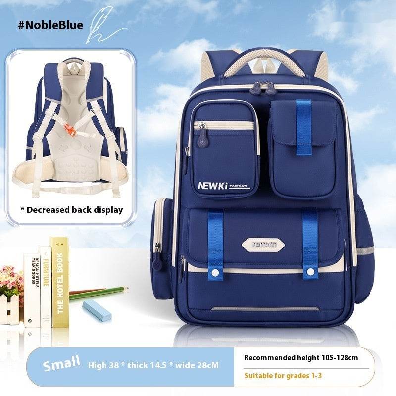 Children's Spine Protection Backpack Multi-compartment Burden Reduction Schoolbag - EX-STOCK Canada