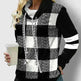 New Fashion Women's Pile Collar Printed Hoodie Pullover Top - EX-STOCK CANADA