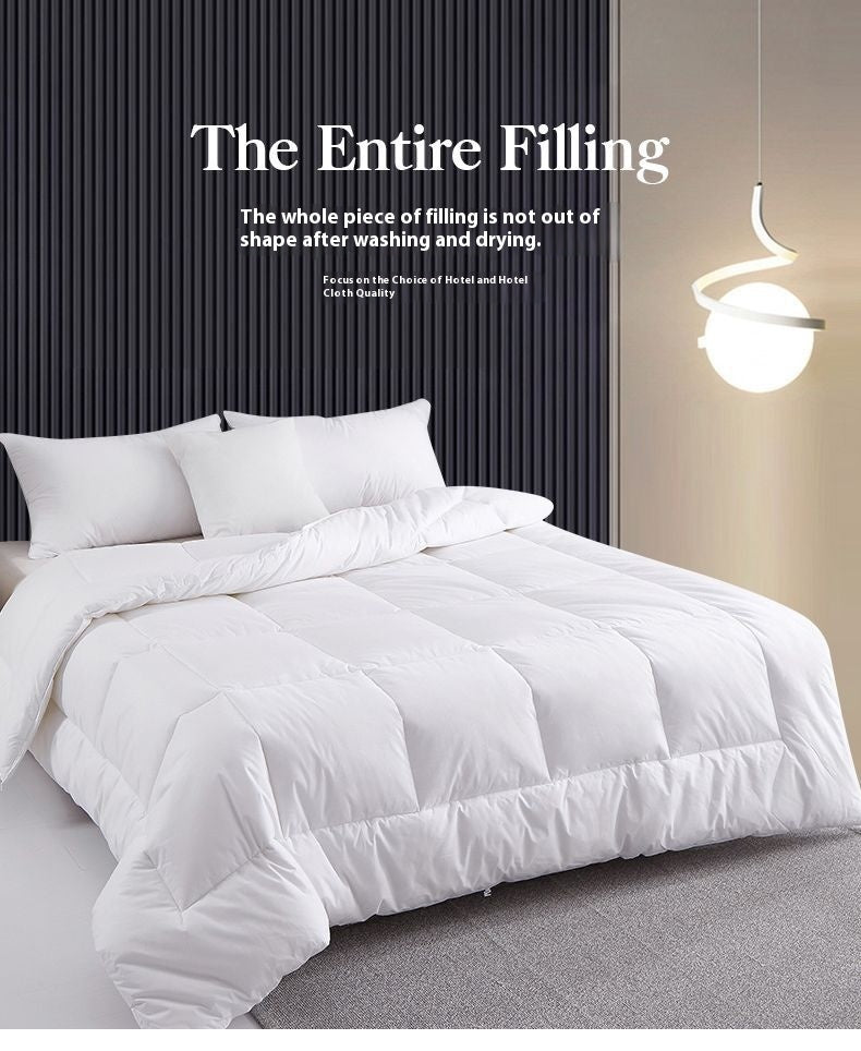 Chemical Fiber Bed & Breakfast Hotel Duvet Insert Thick Feather Velvet Quilt EX-STOCK Canada 