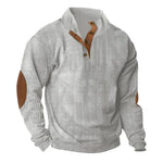 Corduroy Casual Stand Collar Long-sleeved Sweater men - EX-STOCK CANADA