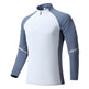 Mock Neck Half Zip Workout top for Men Long Sleeve exercise top - EX-STOCK Canada