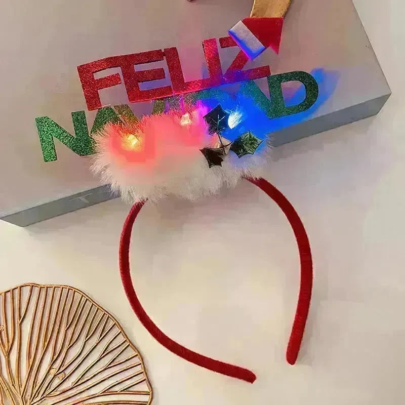 Christmas With Light Headband Snowflake Women's - EX-STOCK CANADA