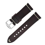 Discoloring Oil Wax Top Layer Cowhide Watch Strap - EX-STOCK Canada