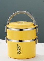 Stainless Steel Microwave Oven Sealed Insulated Lunch Box With Lid EX-STOCK