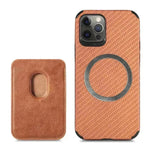 Magnetic Card Holder XR Carbon Fiber Pattern Phone Case - EX-STOCK CANADA