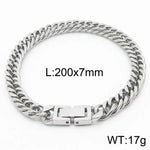 Cuban Link Chain Trimming Chain Jewelry Buckle Titanium Steel Bracelet - EX-STOCK Canada