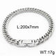 Cuban Link Chain Trimming Chain Jewelry Buckle Titanium Steel Bracelet - EX-STOCK Canada