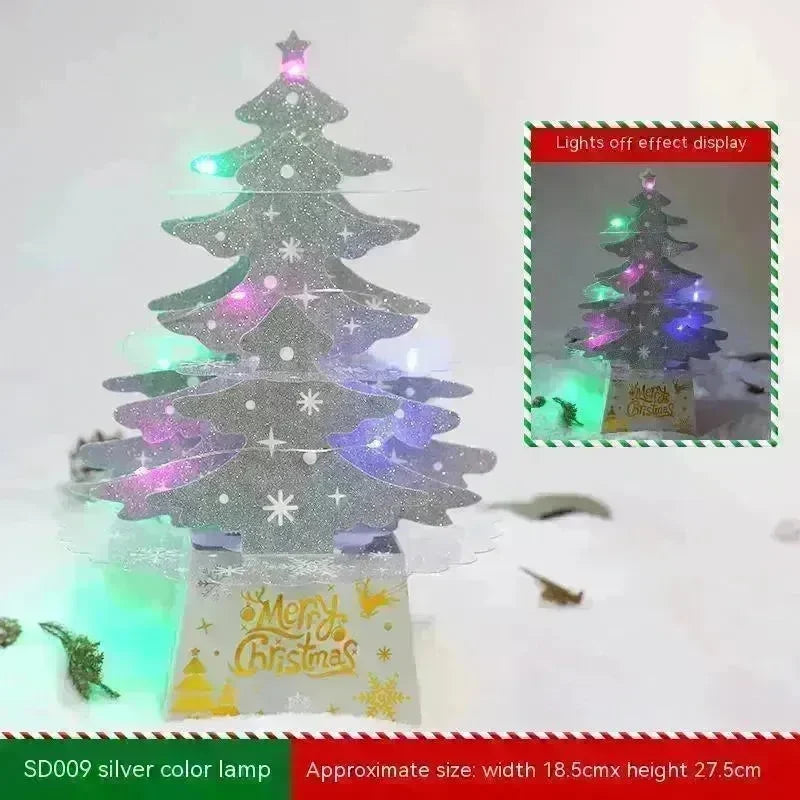 Christmas Decorations Mini Desktop Christmas Greeting Card Ornaments - EX-STOCK CANADA