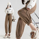 Fleece-lined Casual Harem Drawstring sweat Pants For Women - EX-STOCK Canada