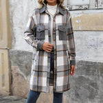 plaid jacket womens outfit Winter cashmere Jacket Outwear for women - EX-STOCK Canada