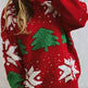 Women's Fashion Christmas Tree Jacquard Round Neck Long Sleeve Pullover Sweater top - EX-STOCK Canada