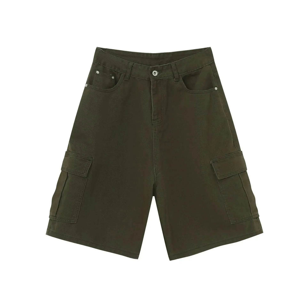 Men's Baggy Dad Shorts Jeans Denim Summer New Straight Wide-leg Workwear Denim Shorts for Men Loose Leisure All-matching Shorts - EX-STOCK Canada