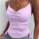 Spaghetti Strap Tops V-neck Camisole top Women Summer top - EX-STOCK Canada