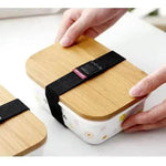 Ceramic Japanese refrigerator storage box fruit box microwave lunch box lunch box with lid - EX-STOCK Canada