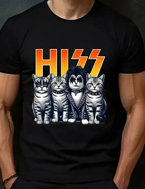 Men's Printed Short Sleeved Round Neck T-shirt - EX-STOCK CANADA