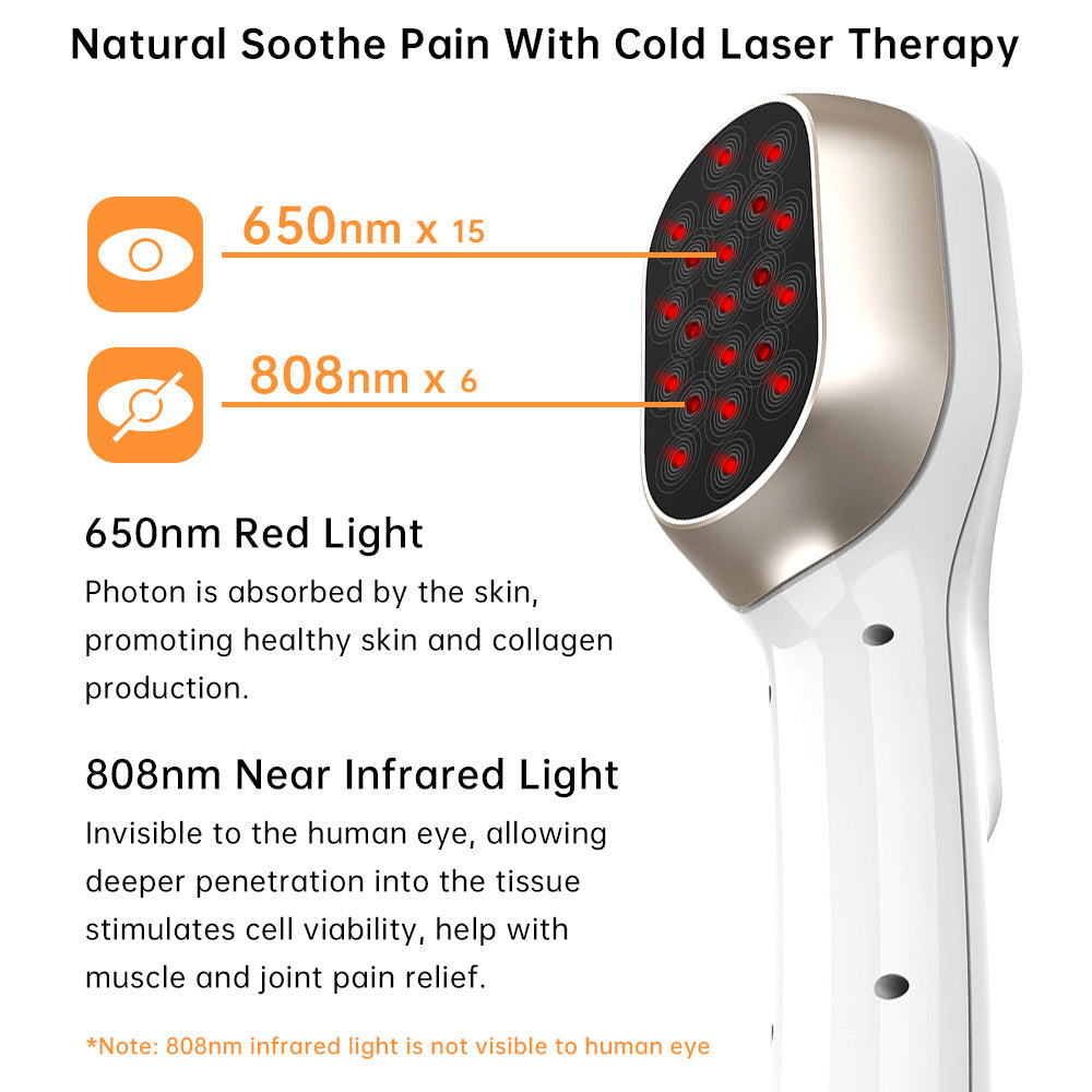 Dernox Handheld Physiotherapy Lllt-808 Red Light Treatment Body Pain Relief Medical Infrared Cold Laser Therapy Device EX-STOCK Canada 