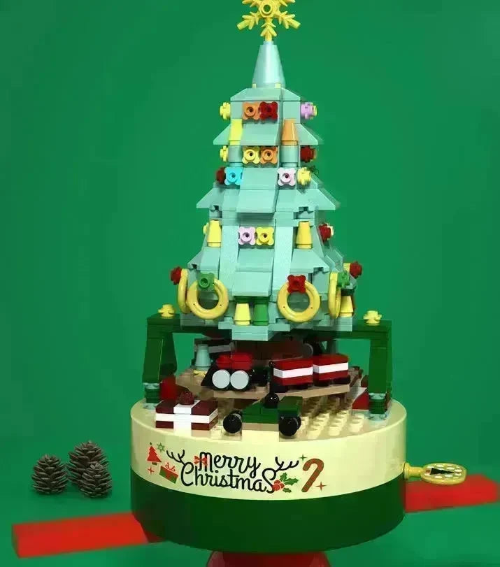Black Friday deals Christmas Tree Blocks Spin Music Box Blocks - EX-STOCK CANADA