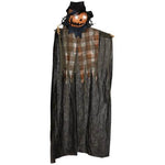 HOMCOM 6 Life Size Halloween Hanging Pumpkin Ghost Decoration, Light-up Eyes And Creepy Talking, Sound Activated Prop For Indoor Or Covered Outdoor Porch, Battery Operated - EX-STOCK Canada