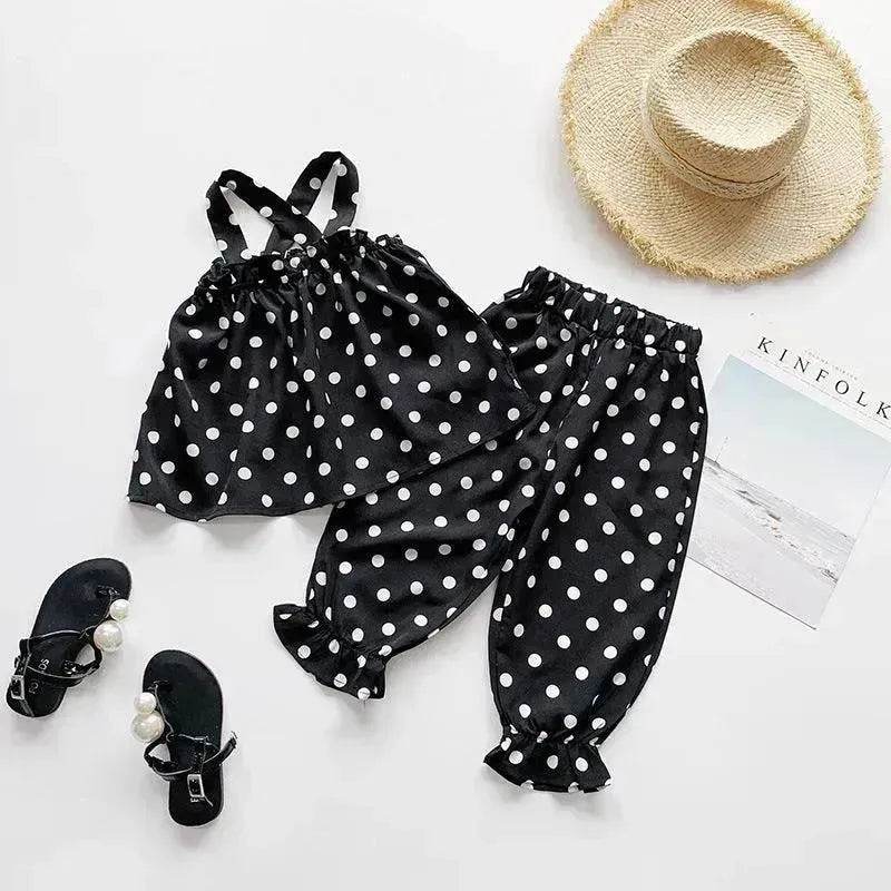 Chiffon vest trousers children's clothing summer new Baby Girl Cloth set - EX-STOCK Canada