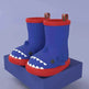 Children Boys Girls Cute Cartoon Waterproof Shoes Safety Rubber Shark Slippers Kids Rain Boots - EX-STOCK Canada